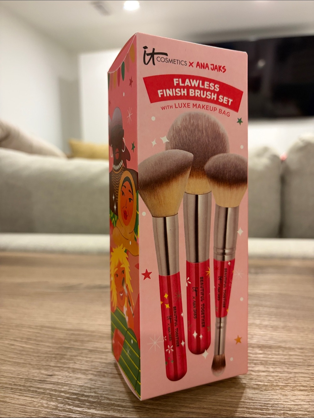 it cosmetics Flawless Finish Brush Set - Pink
